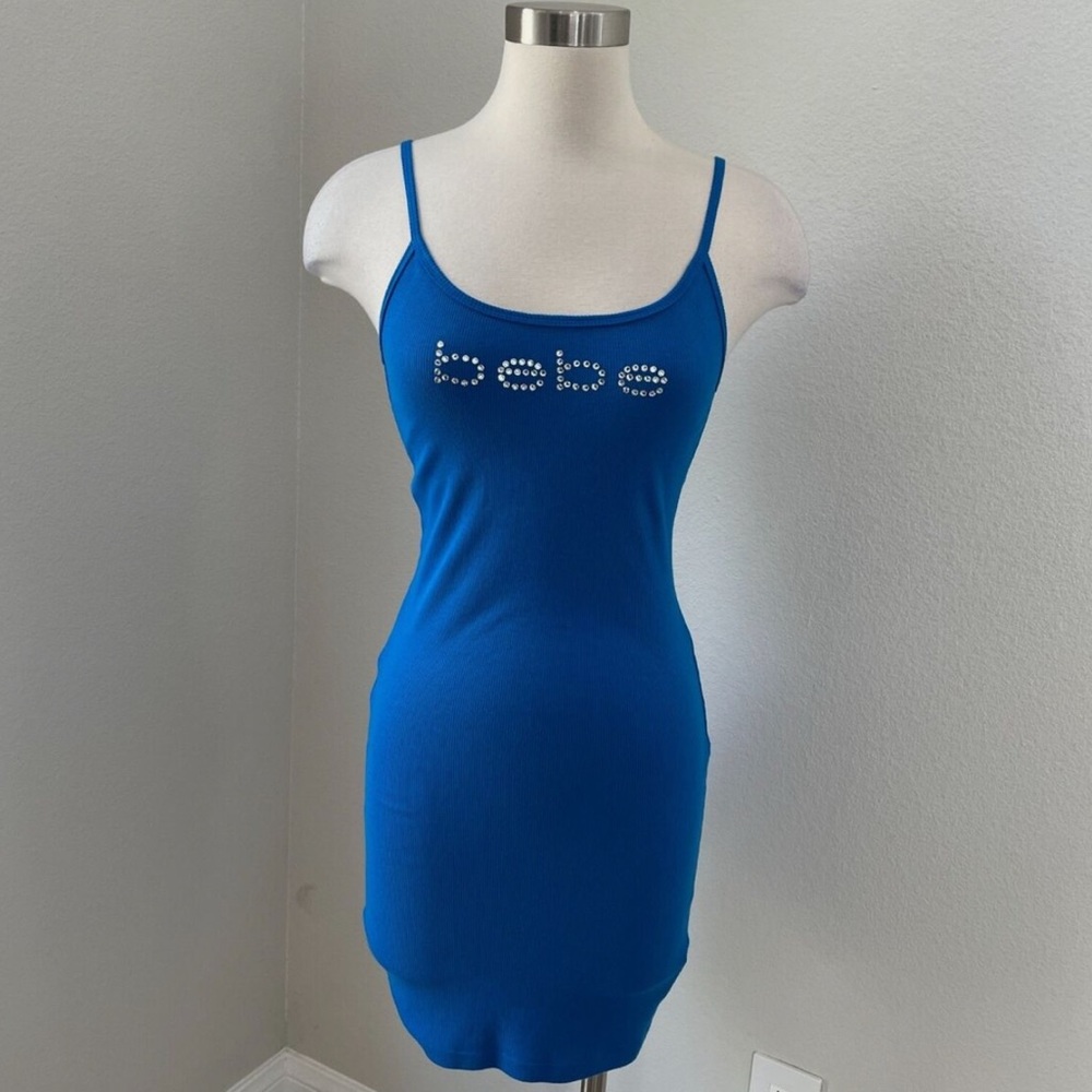 Bebe Vibrant Blue Knit Dress